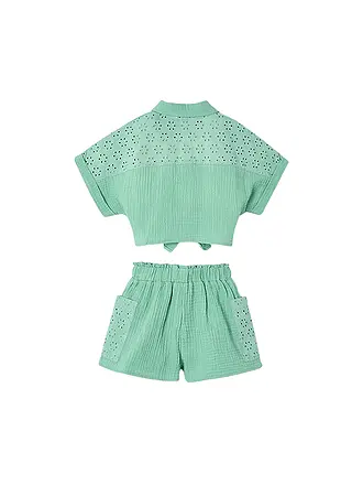 MAYORAL | Ensemble fille 2 pièces chemisier et short | grün